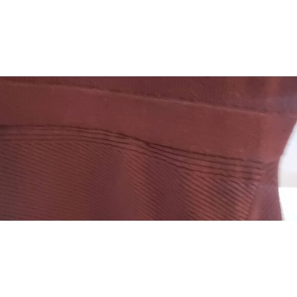 ALL SAINTS SUKE DRESS DARK RUST RED SWEATER RIBBED NWTD SIZE S - Picture 3 of 11